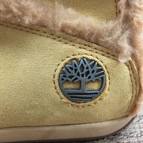 Timberland Earthkeepers Tan Mukluk Fur Lined Winter Boots Womens 6 Mid Calf - Picture 7 of 13